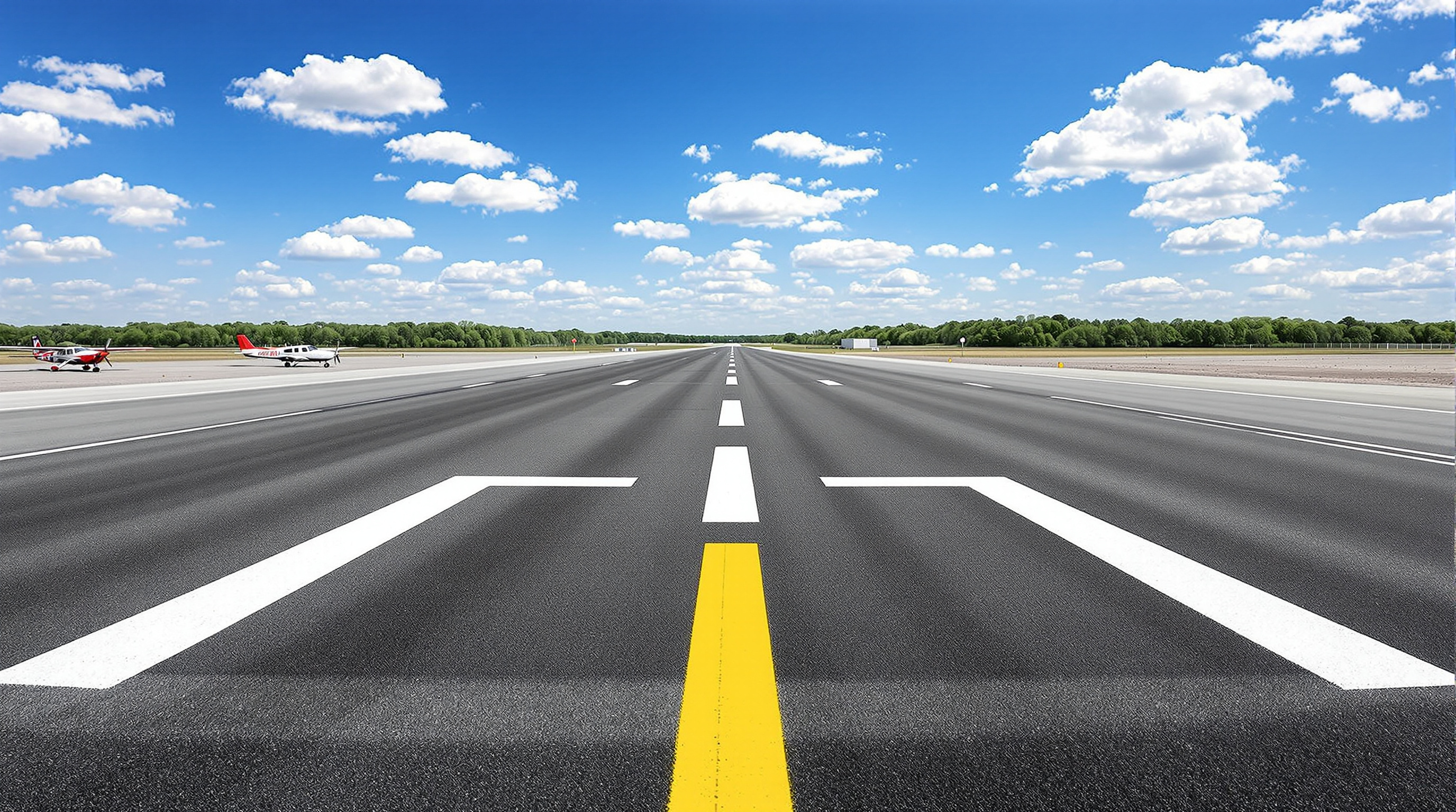 Pepperell Airport runway view