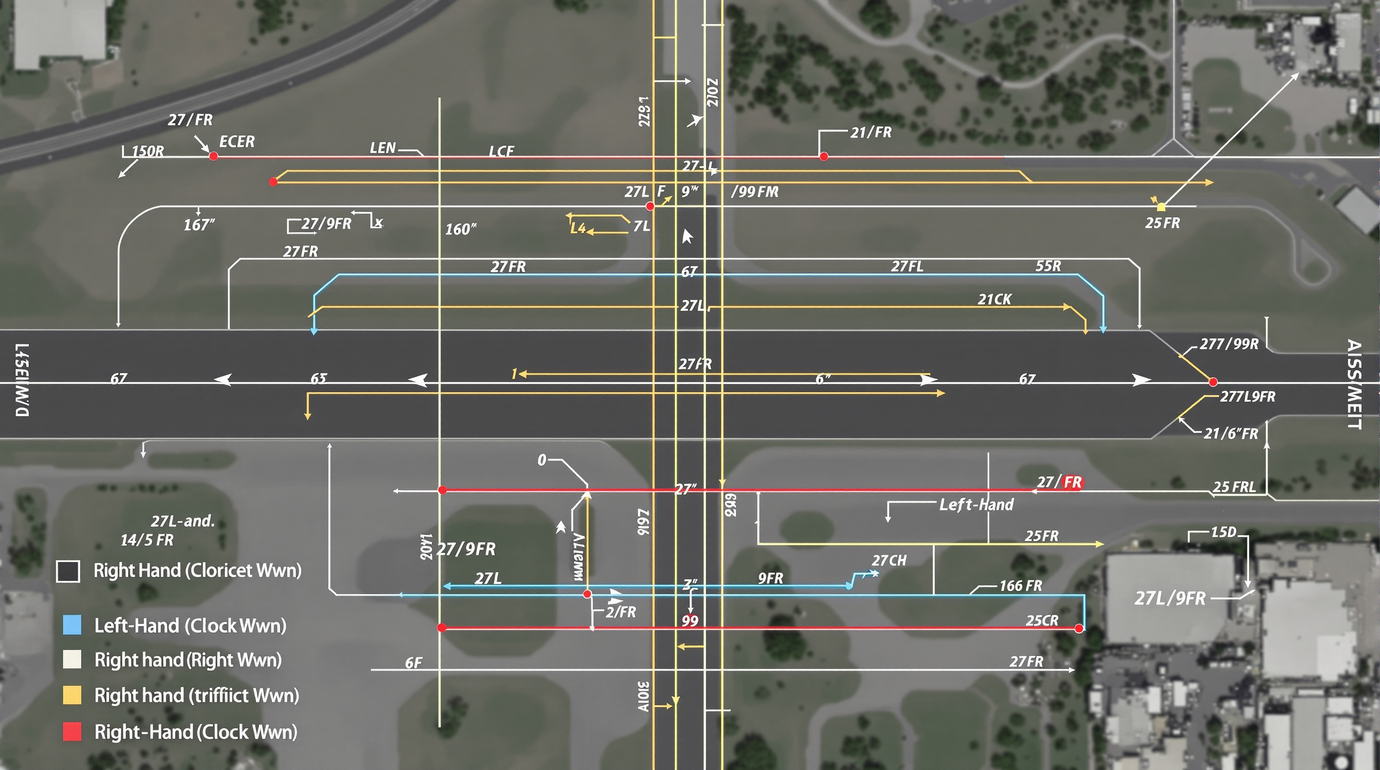 Pepperell Airport traffic pattern diagram